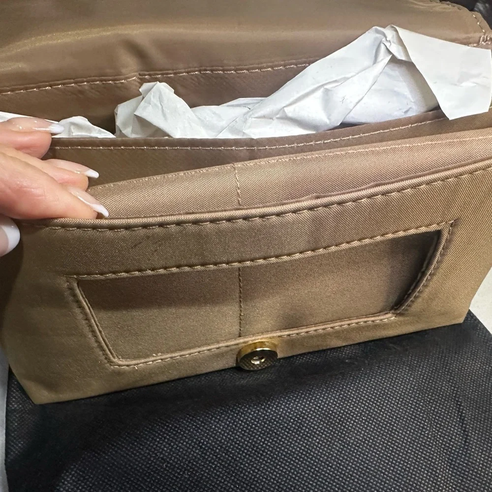 NEW ToteSavvy Brown Baby Bag with Wipe Dispenser and Crossbody Strap